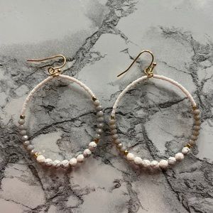 Beaded Hoop Earrings